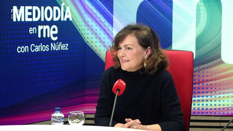 Carmen Calvo: "No se puede convivir con 39 mujeres asesinadas" - Mediodía en RNE | Escuchar