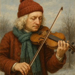 Con bufandas y a lo loco