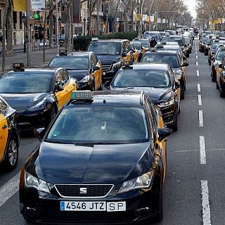 La vaga dels taxistes per reclamar el final de les VTC