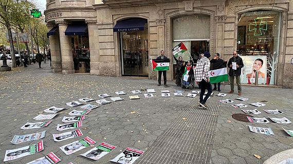 Concentraci a Barcelona per denunciar la vulneraci de drets al Shara Occidental