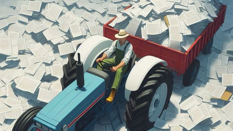 Pagesos ofegats per la burocràcia: un estudi alerta de la desconfiança i la pèrdua d'eficàcia al camp