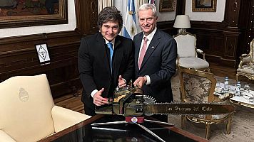 Kast, presidente electo de Chile, visita al argentino Milei