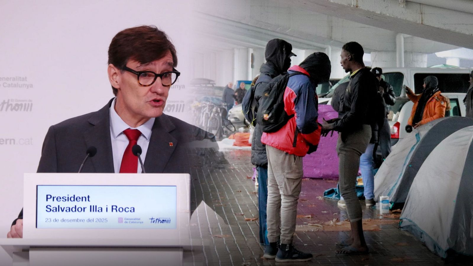 Illa confia en una solució imminent pels desallotjats del B9 | Sergi Bassolas