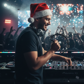 DJ Pandereta en sessió de Nadal