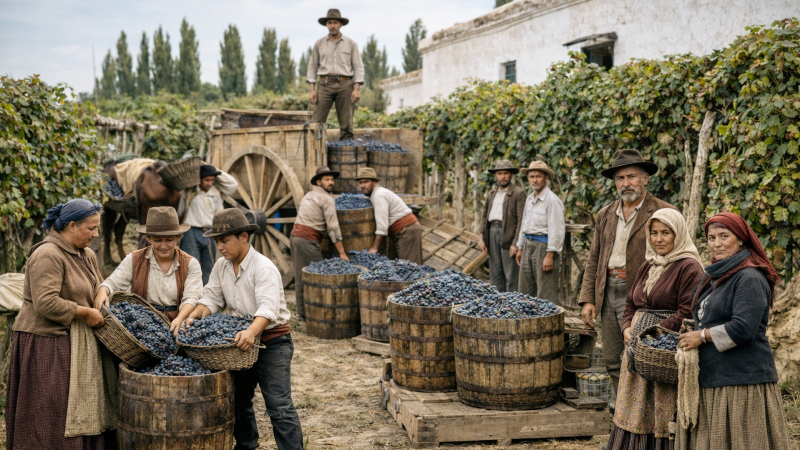 Historias del vino - Obreros del vino: el nacimiento de un proletariado rural - 05/01/26 - Escuchar ahora