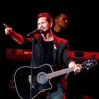 La noche en la que David de Mar�a no par� de firmar aut�grafos