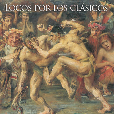 La obra pictórica representa una escena tumultuosa donde hombres semidesnudos se enfrentan, mientras otros observan con diversas expresiones. Una mujer pelirroja con el torso desnudo se encuentra en un lateral, mostrando asombro.