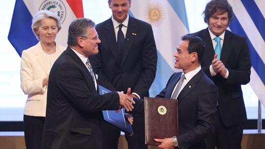 El Mercosur y la Uni�n Europea firman un hist�rico acuerdo comercial