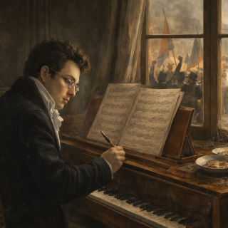 Música en casa y tiros en la calle