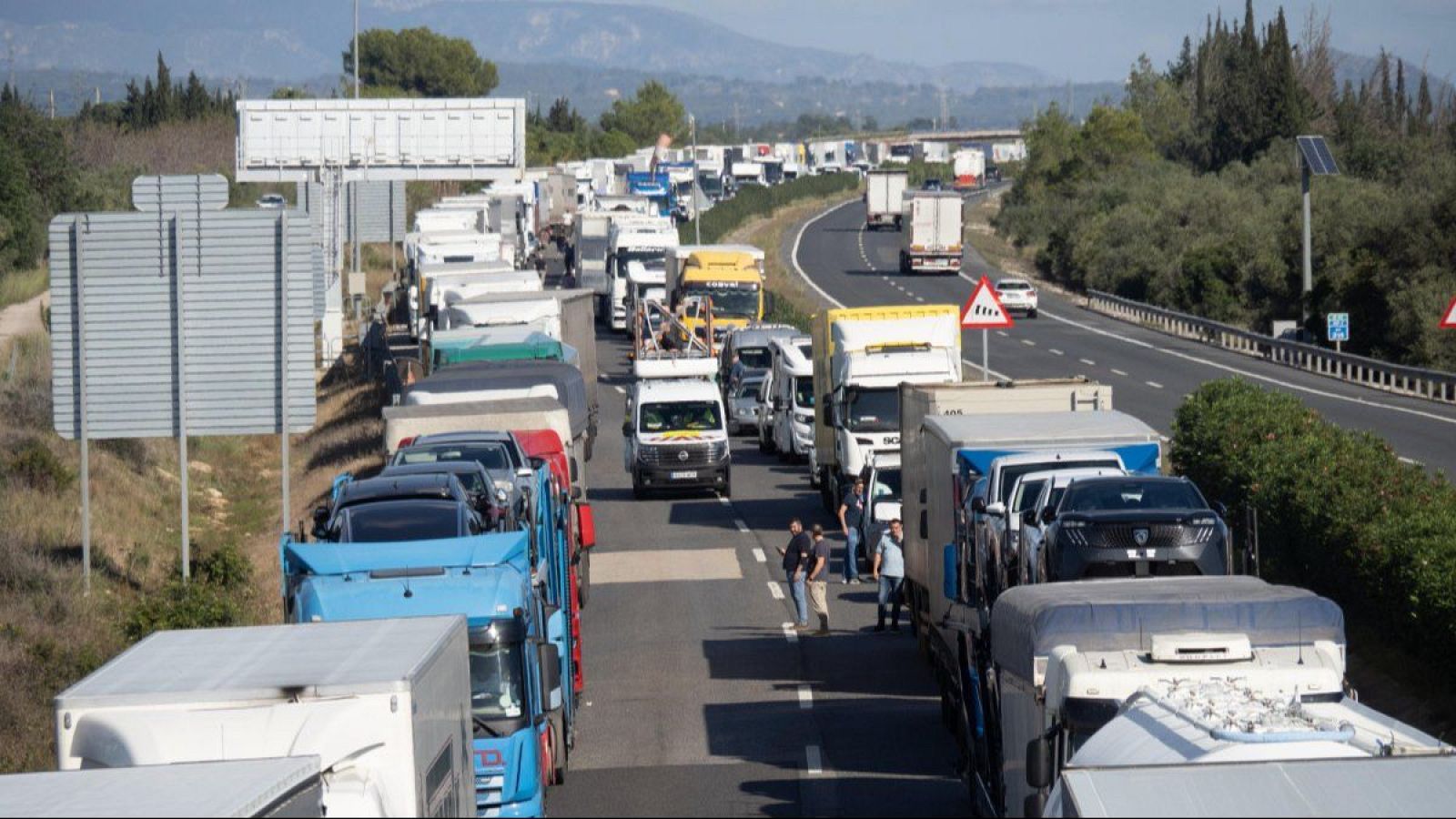 Els transportistes reclamen urgència en la reparació de l’AP-7