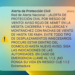 El viento ha barrido Extremadura