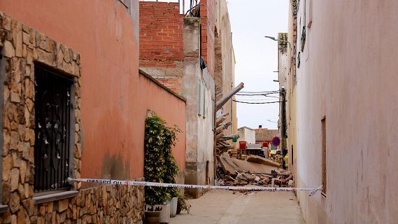 L'ensorrament a Vilanova de Bellpuig obre el debat sobre l'estat de les cases amb t�pia