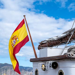 La bandera espa�ola vino de la mar