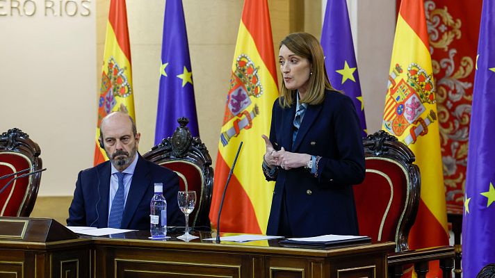 Metsola, en el Senado: "Juntos somos una superpotencia económica"