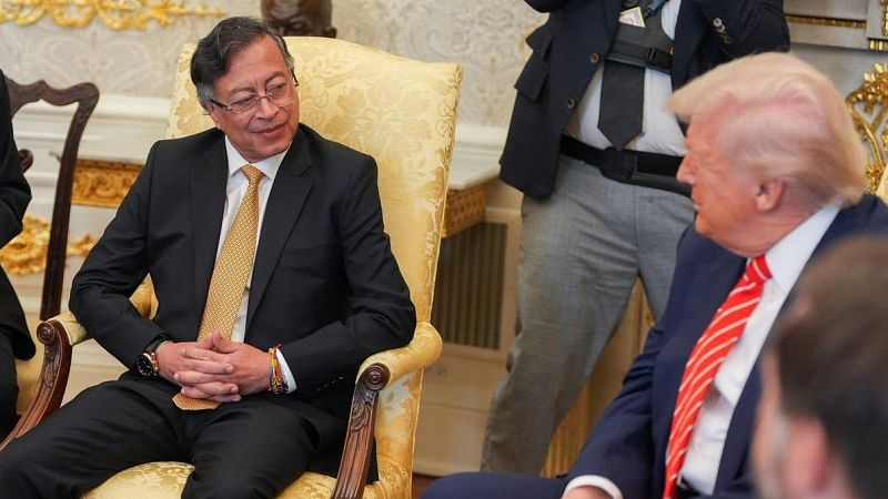 Trump y Petro se reconcilian para luchar contra el narcotráfico - Hora América | Escuchar