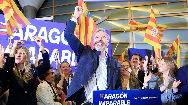 El PP gana en Aragón, Vox duplica y el PSOE cae a su mínimo histórico - Especiales informativos RNE | Escuchar