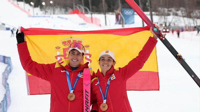 Ana Alonso y Oriol Cardona, doble medallistas ol�mpicos: "Todav�a no somos conscientes"
