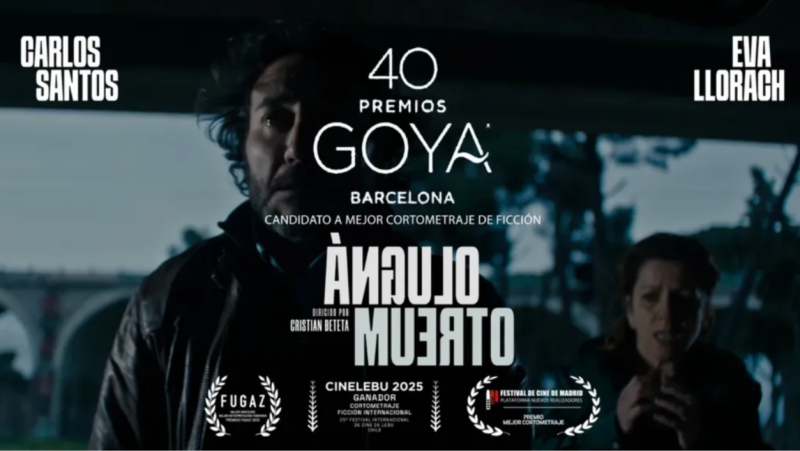 Cristian Beteta nominat a millor curtmetratge de ficci� als Premis Goya 2026 per "�ngulo muerto" - Xavif�rnia | Escoltar