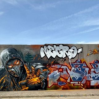 Abecedario comiquero y Mujeres entre Viñetas sobre "Fondo Negro"