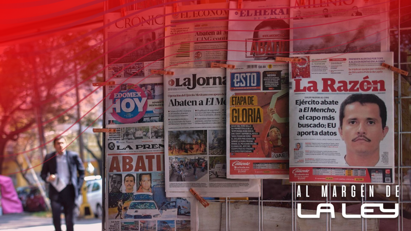 Al margen de la ley - 2x27 - El Mencho es abatido en México y Yo soy Nada Itrab - Escuchar ahora