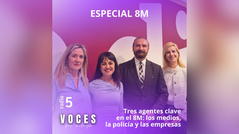 Voces que incluyen - Tres agentes clave en el 8M: los medios, la policía y las empresas - 08/03/26 - Escuchar ahora