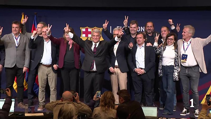 L'Entrellat - L'entrevista a Laporta despr�s de ser reelegit com a president al Bar�a - L'Entrellat | Escoltar