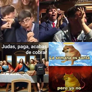 Santas palabras y penitentes memes