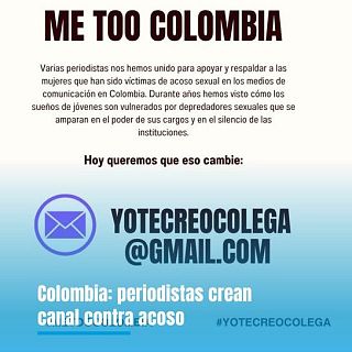 MeToo en el periodismo colombiano