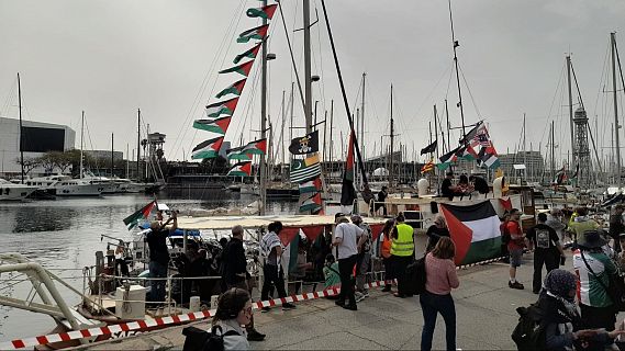 Últims preparatius de la Global Sumud Flotilla