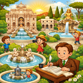 Fuentes y pinos de Roma