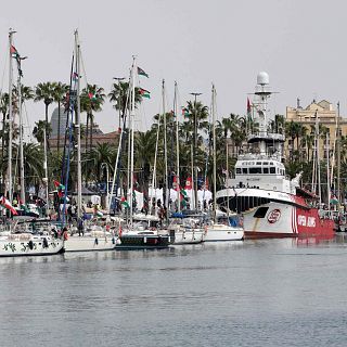 La flotilla més gran de la història parteix rumb a Gaza
