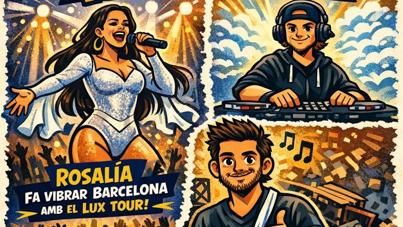 Virals Culturals: 70.000 assistents als concerts de Rosal�a, Dani Fern�ndez cau de l'escenari i Laura Pausini atura un concert - Xavif�rnia | Escoltar