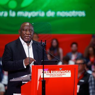 El presidente sudafricano visita España