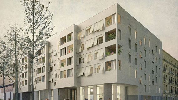 Els 42 pisos de lloguer social del Poble Nou, a punt