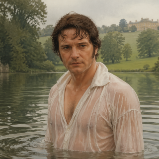 Lo de Colin Firth en el lago