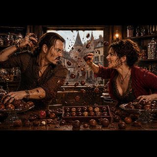 Discutiendo por el chocolate