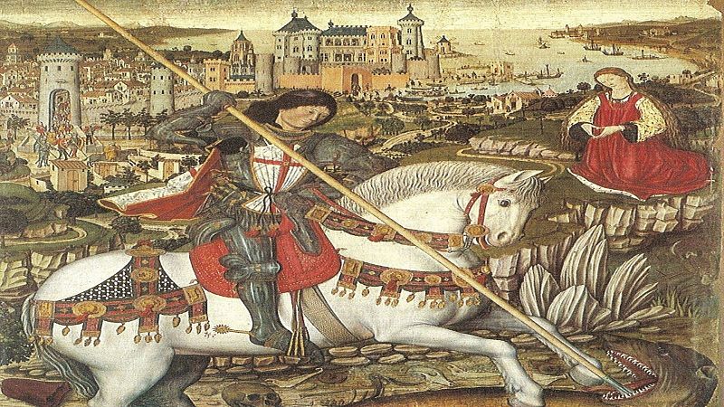 De cara a la galeria: La representaci� art�stica de Sant Jordi - S�n 4 dies | Escuchar