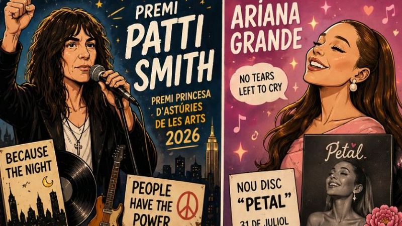 Virals Culturals: Patti Smith Premi Princesa d?Ast�ries de les Arts 2026 i Ariana Grande ho "Petal" amb el nou disc - Xavif�rnia | Escoltar