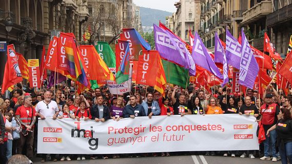 CCOO i UGT criden a l'1 de maig a reivindicar m�s poder adquisitiu pels treballadors