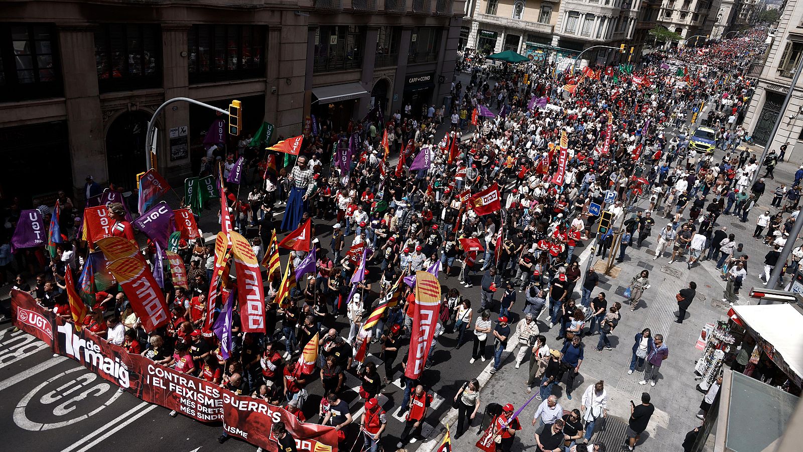 Pau, habitatge i millors sous, les reivindicacions de CCOO i UGT pel primer de maig