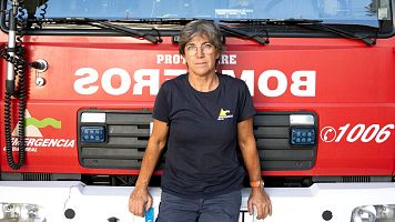 Mar�a Luisa Caba�ero, una de las primeras mujeres en Espa�a en sacar la oposici�n para ser bombera