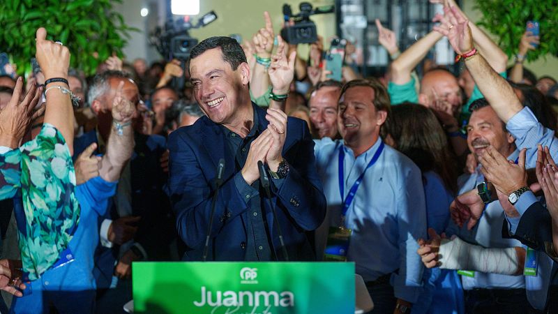 Moreno gana en Andalucía pero pierde la mayoría absoluta - Especiales informativos RNE | Escuchar