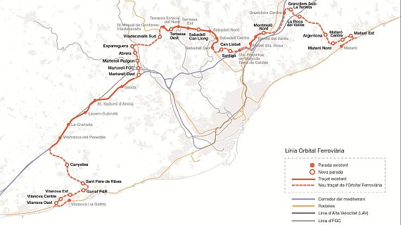 El Govern reactiva el tren orbital per descongestionar els t�nels de Barcelona