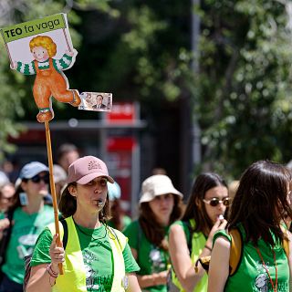 Huelgas de educaci�n en la Comunitat Valenciana y Catalu�a