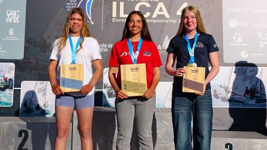 Marta Ferrando, regatista campeona de Europa sub16 en ILCA4