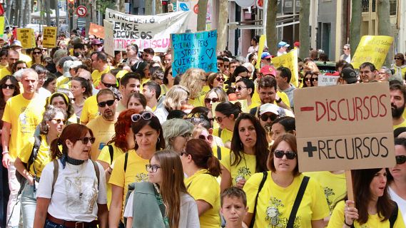 Sindicats i Educaci� es reuneixen en mesa sectorial amb una nova proposta per intentar desencallar el conflicte laboral