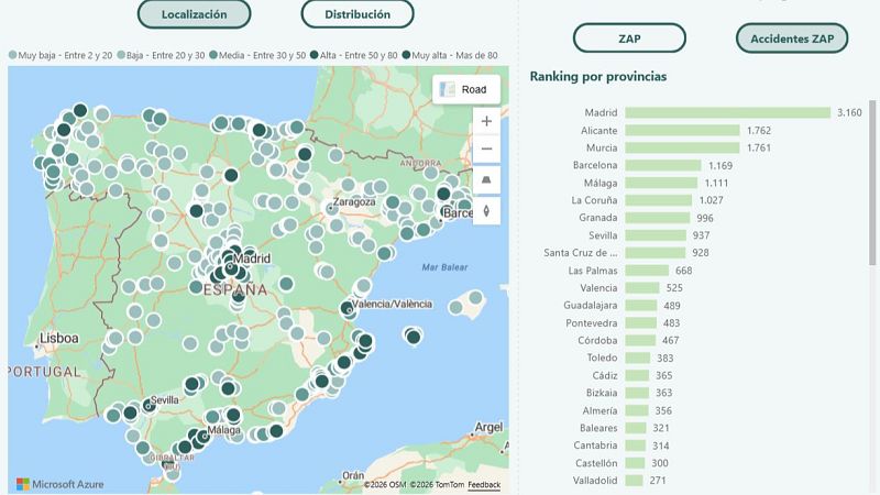 Más cerca - Un mapa de siniestralidad vial para anticiparse al riesgo - Escuchar ahora