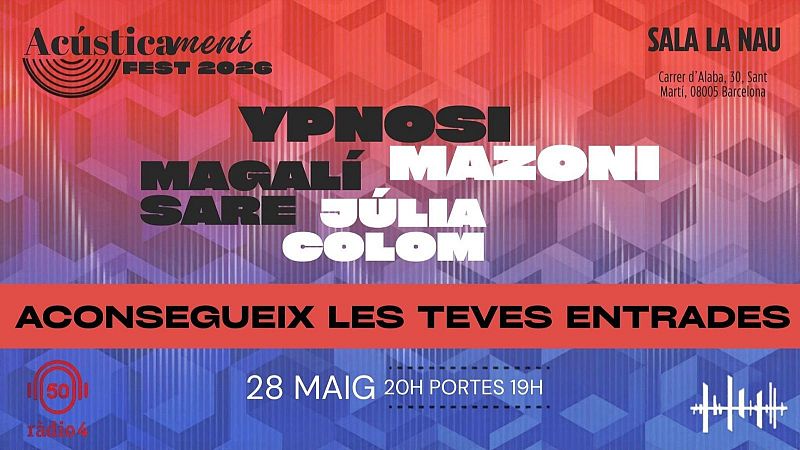 Irene Desumbila, organitzadora i presentadora del "Acústicament Fest" - Són 4 dies | Escuchar