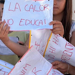 Amanides d'estiu de la Ruscalleda i el sufocant calor de les aules