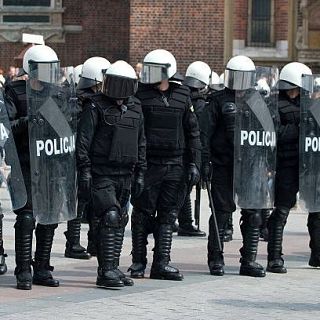 Visita de LEON XIV a España. La unidad de intervención policial.